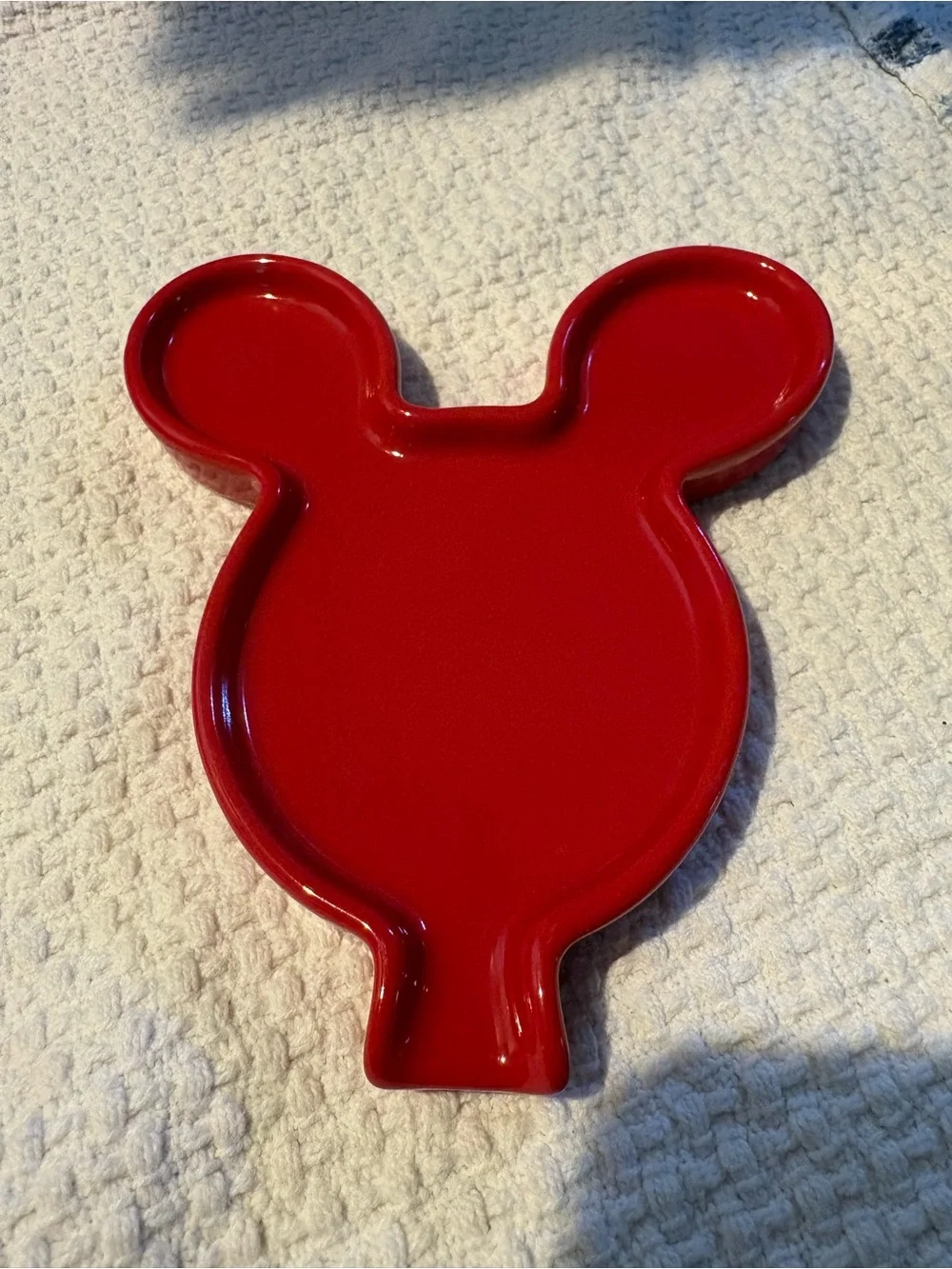 Disney Red Mickey Mouse Shaped Serving Tray